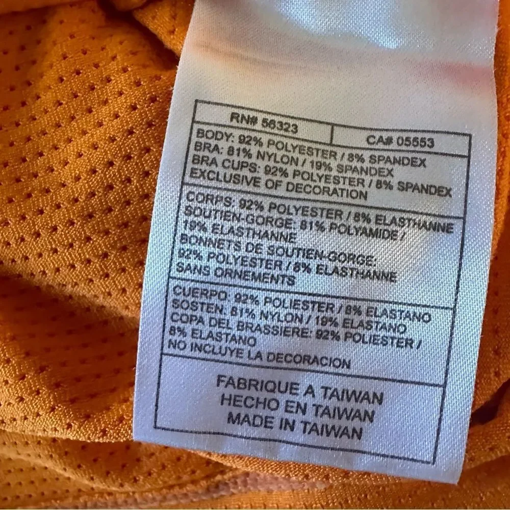 Nike Tank Top Women S Orange Blue Racerback Dri-Fit Workout‎ Lot of 2 Athletic